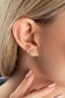 Heliophilia Silver Pendientes de Plata de Ley 925 con Baño de Oro y Circón